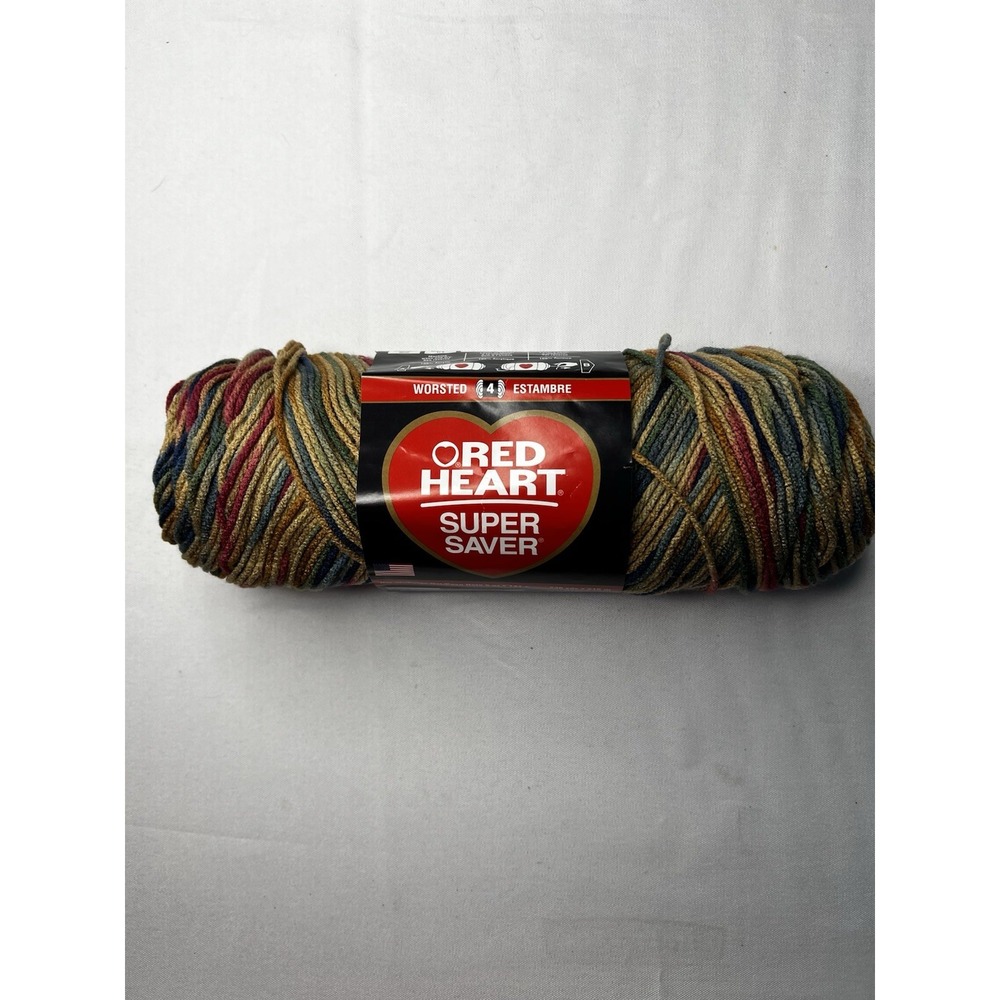 Red Heart Super Saver Painted Desert E300 Discontinued Yarn 5 oz 236 Yds New